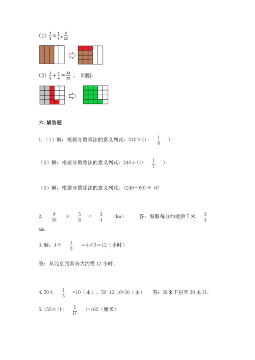 人教版六年级上册数学期中测试卷精品【a卷】.docx