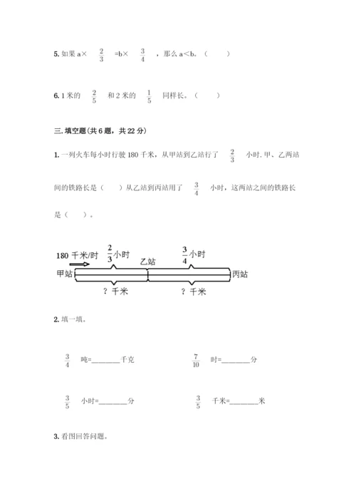 人教版六年级上册数学期中测试卷【网校专用】.docx