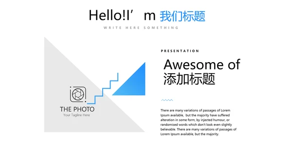 蓝色简约医药代表述职报告动态PPT