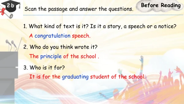 【培优课堂】U14-Period 3 SectionB 2a~2d (课件)人教九年级Unit 14