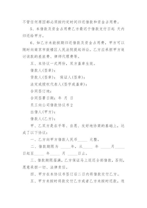 员工向公司借款协议书最新范文.docx