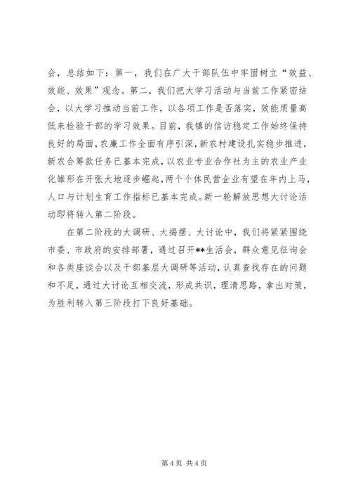 解放思想心得：突出五抓五提高促进思想大解放 (2).docx