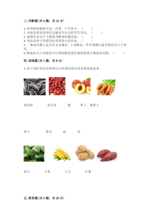 科学四年级下册第一单元《植物的生长变化》测试卷及完整答案（夺冠系列）.docx