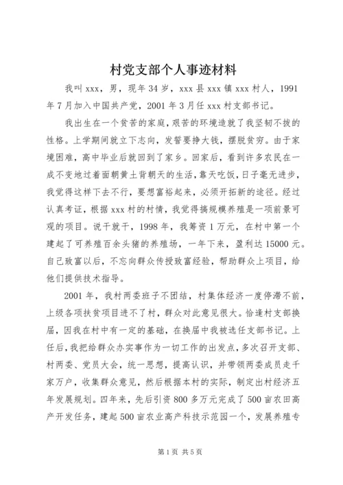 村党支部个人事迹材料.docx