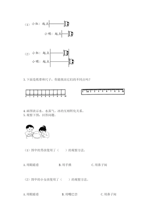 教科版一年级上册科学期末测试卷精品【精选题】.docx