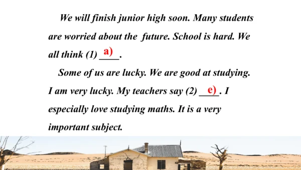 Module 8 My  future  life Unit 3 Language in use  
