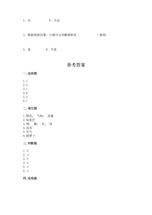 苏教版一年级下册科学期末测试卷（考点梳理）.docx