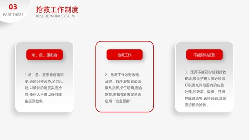 红色简约微粒体季度工作总结护理医疗科技通用PPT安全教育