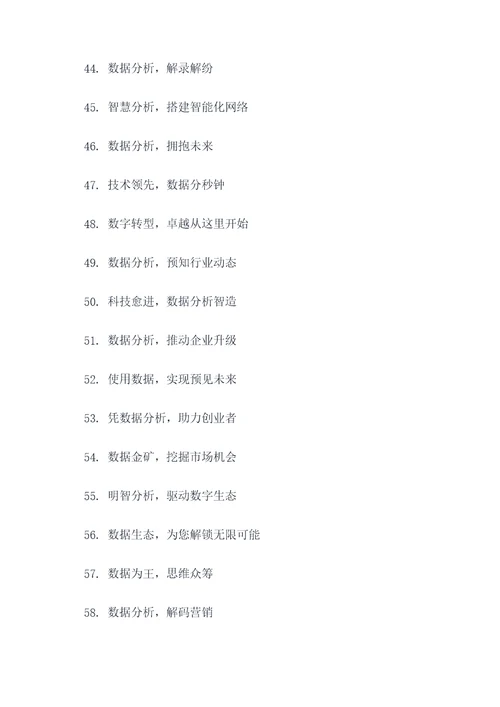 调查分析大赛标语口号