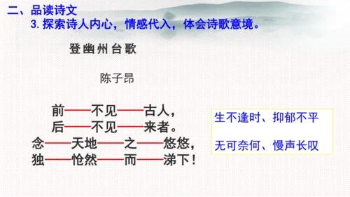 21 古代诗歌五首《登幽州台歌》课件(共17张PPT)