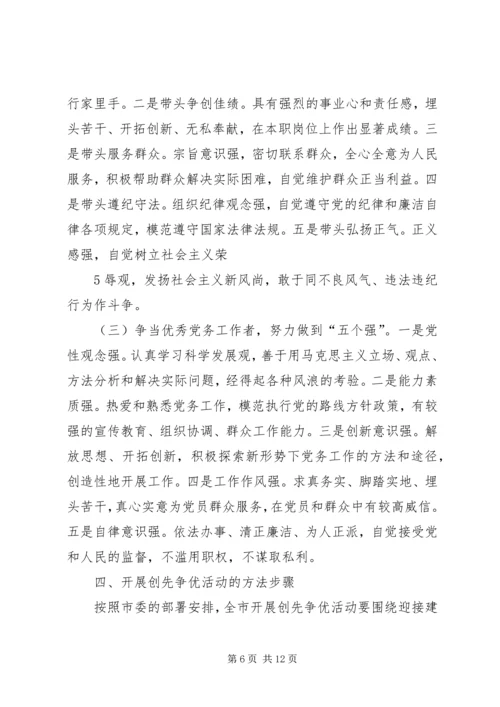 非公有制经济组织党组织和党员深入开展创先争优活动实施方案 (2).docx