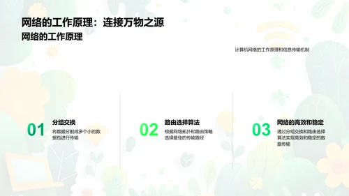 网络与互联网课程PPT模板