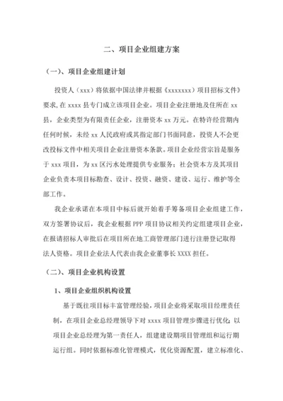 PPP综合项目公司组建专项方案.docx