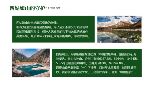 川西探秘通用PPT模板