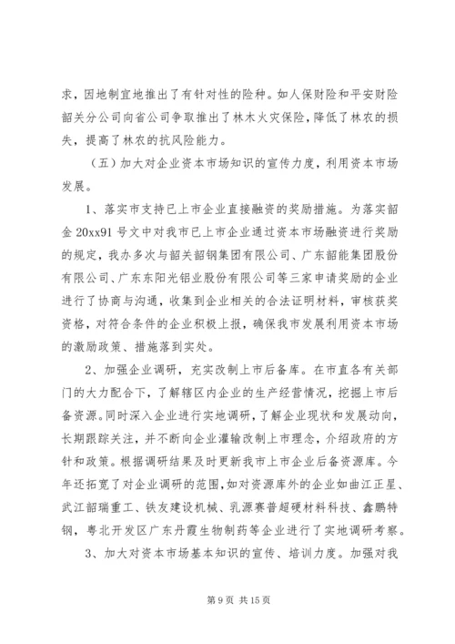 市金融办工作总结与工作计划 (2).docx