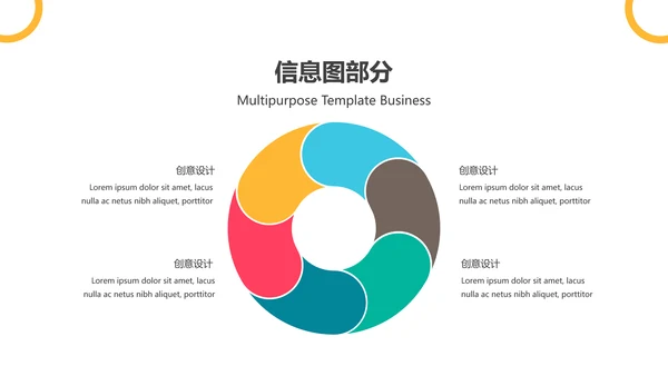 欧美风抽象创意版式公司简介商务PPT模板