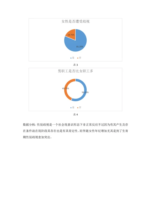 女大学生性别歧视调研分析报告.docx
