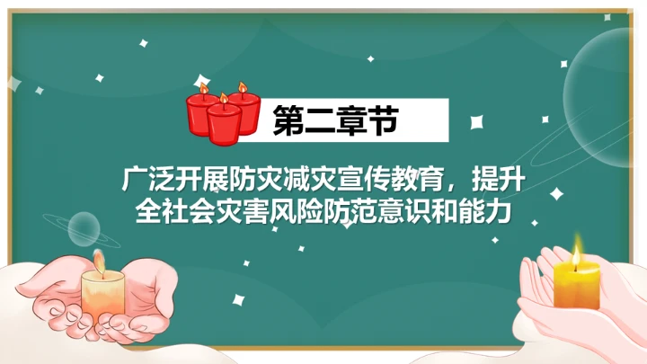 防灾减灾日通用PPT模板