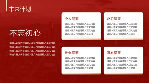 破局进取不忘初心年终总结通用PPT模板