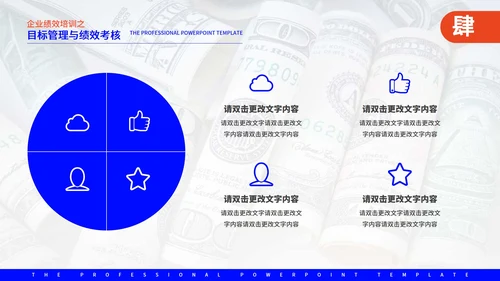 蓝色商务风企业管理培训PPT模板