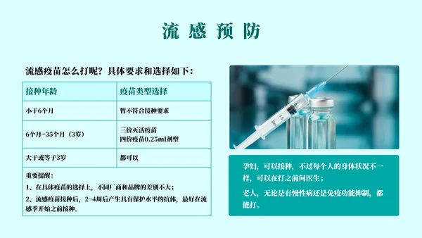 球状病毒流感预防主题教育通用PPT模板