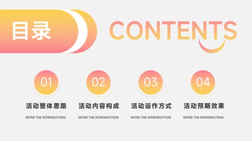 橙红渐变时尚电商促销策划PPT模板