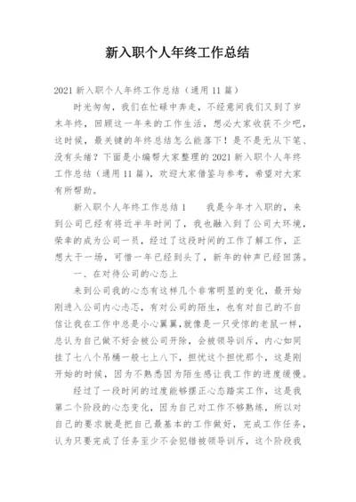 新入职个人年终工作总结.docx