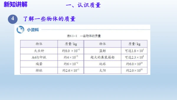 6.1 质量    课件- 人教版物理八年级上册