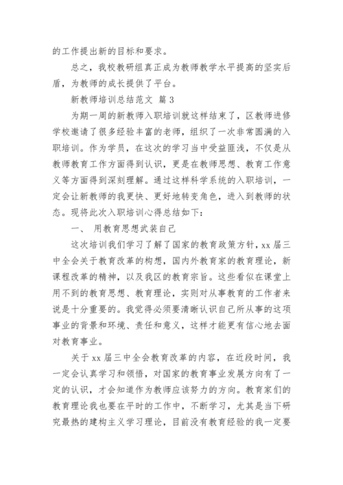 新教师培训总结范文.docx