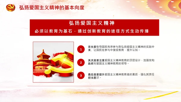 青年学生弘扬爱国主义精神教育PPT模板