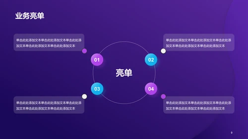 紫色创意酷炫工作总结PPT