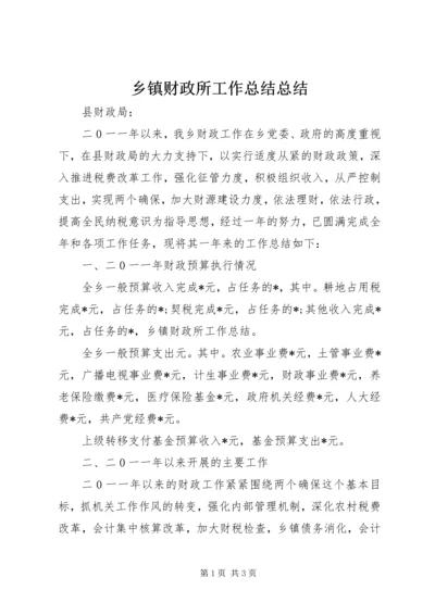 乡镇财政所工作总结总结.docx