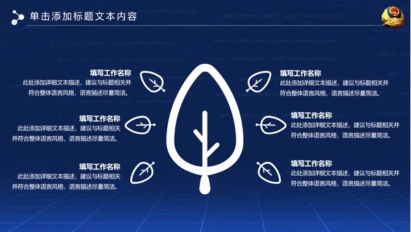 大气网络信息公安警察民警工作PPT模板