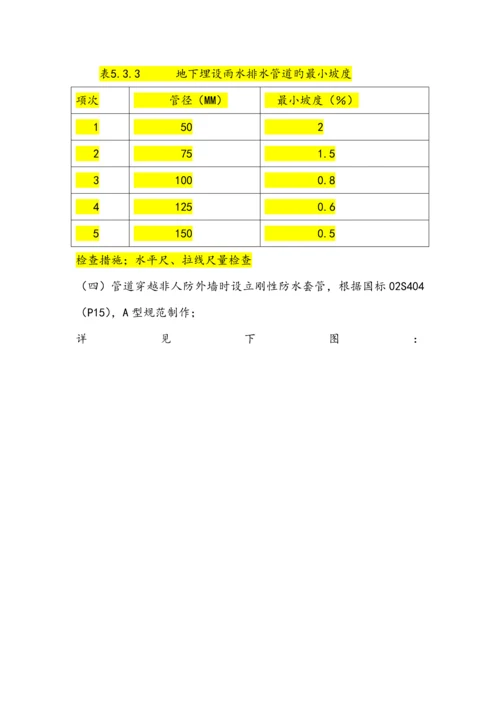 地下室人防给排水综合施工专项专题方案.docx