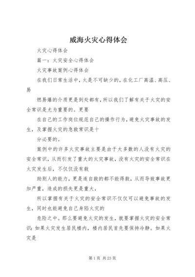 威海火灾心得体会 (5).docx