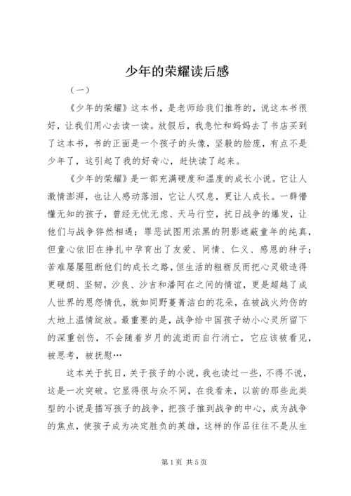 少年的荣耀读后感 (2).docx