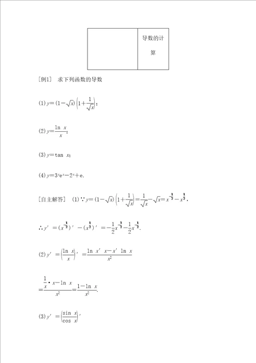 高三数学一轮复习知识点归纳与总结变化率与导数导数的计算