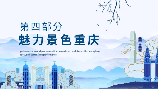重庆魅力动态通用PPT模板