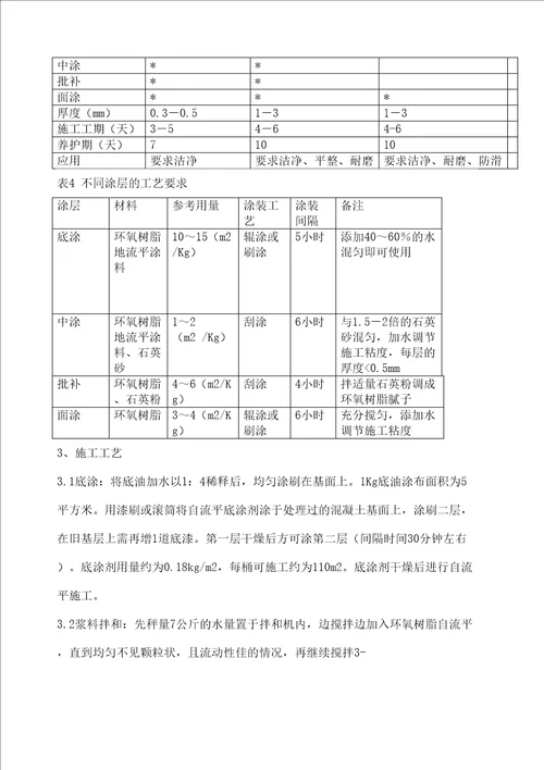 环氧树脂自流平地面施工工艺