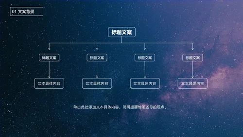 七夕星空风策划PPT模板