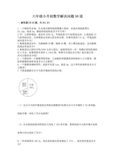 六年级小升初数学解决问题50道带下载答案.docx