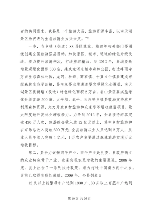 在全县农户万元增收工程动员大会上的讲话.docx