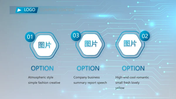蓝色电子数码科技年终工作总结PPT