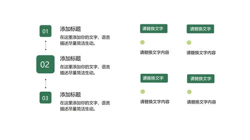 渐变风绿色总结汇报PPT模板
