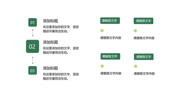 渐变风绿色总结汇报PPT模板