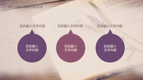 唯美薰衣草书香ppt动态模板