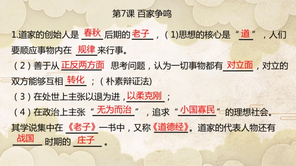 第二单元 夏商周时期：奴隶制王朝的更替和向封建社会的过渡  单元复习课件（25张PPT）