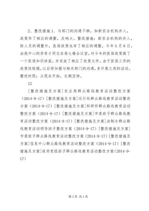 人社局群众路线个人整改措施.docx