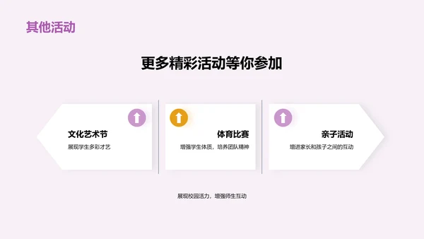紫色创意主题班会开学季活动PPT模板