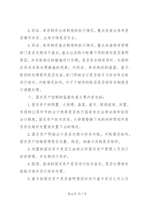 医院内部控制制度监督检查细则.docx